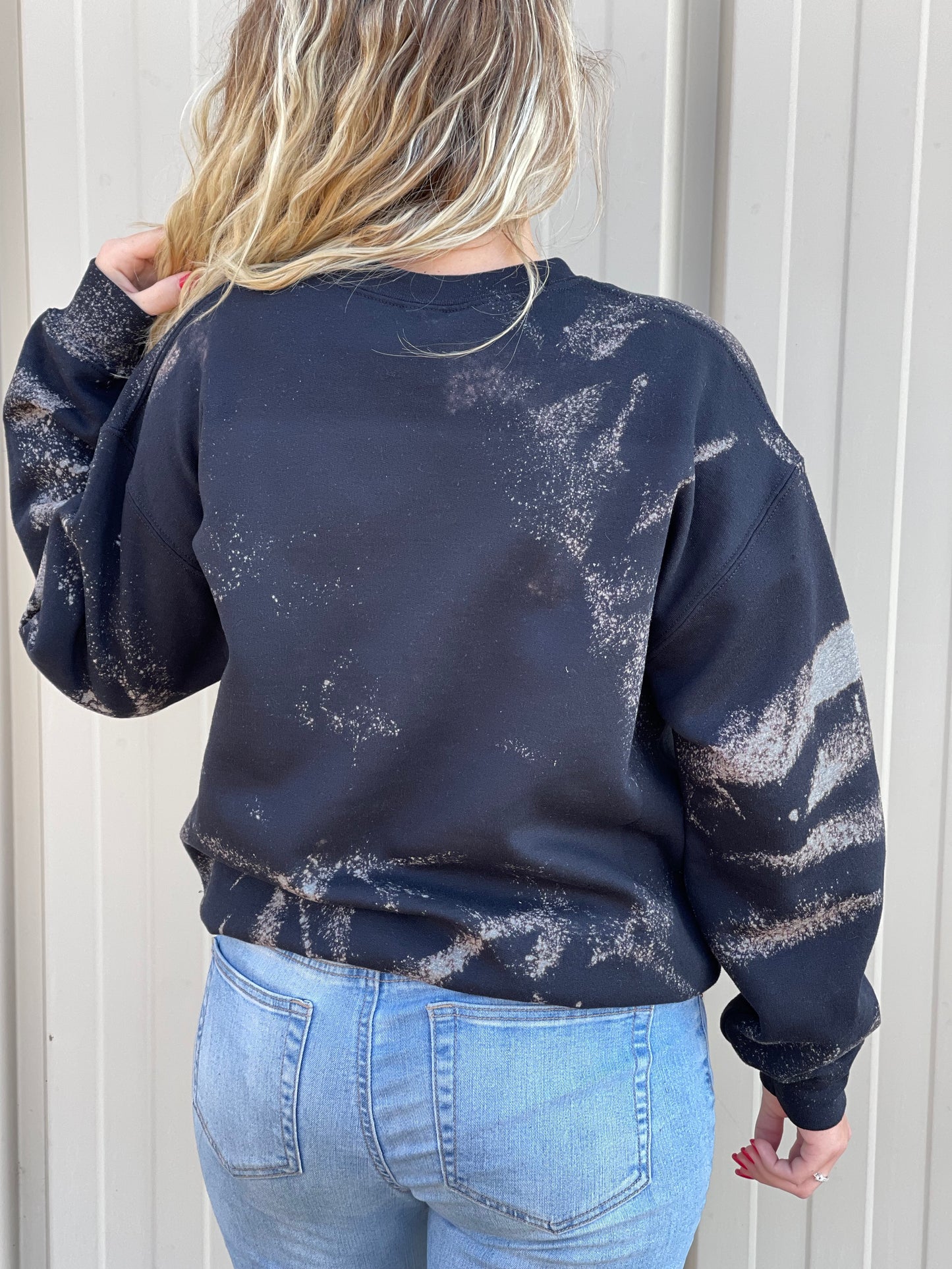 Game Day ~ Custom Bleached Sweatshirt