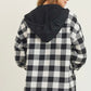 Anna ~ Buffalo Plaid Zip up Flannel W/ Hood