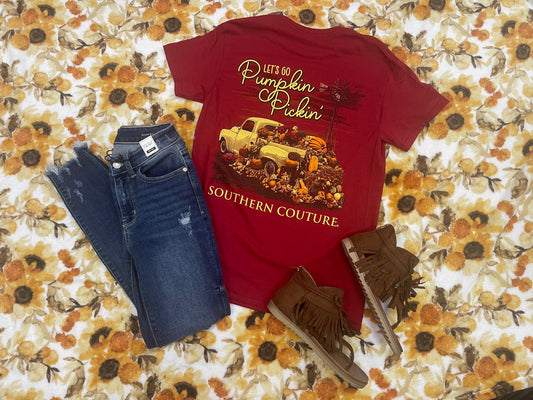 Let’s Go Pumpkin Pickin ~ Southern Couture Tee
