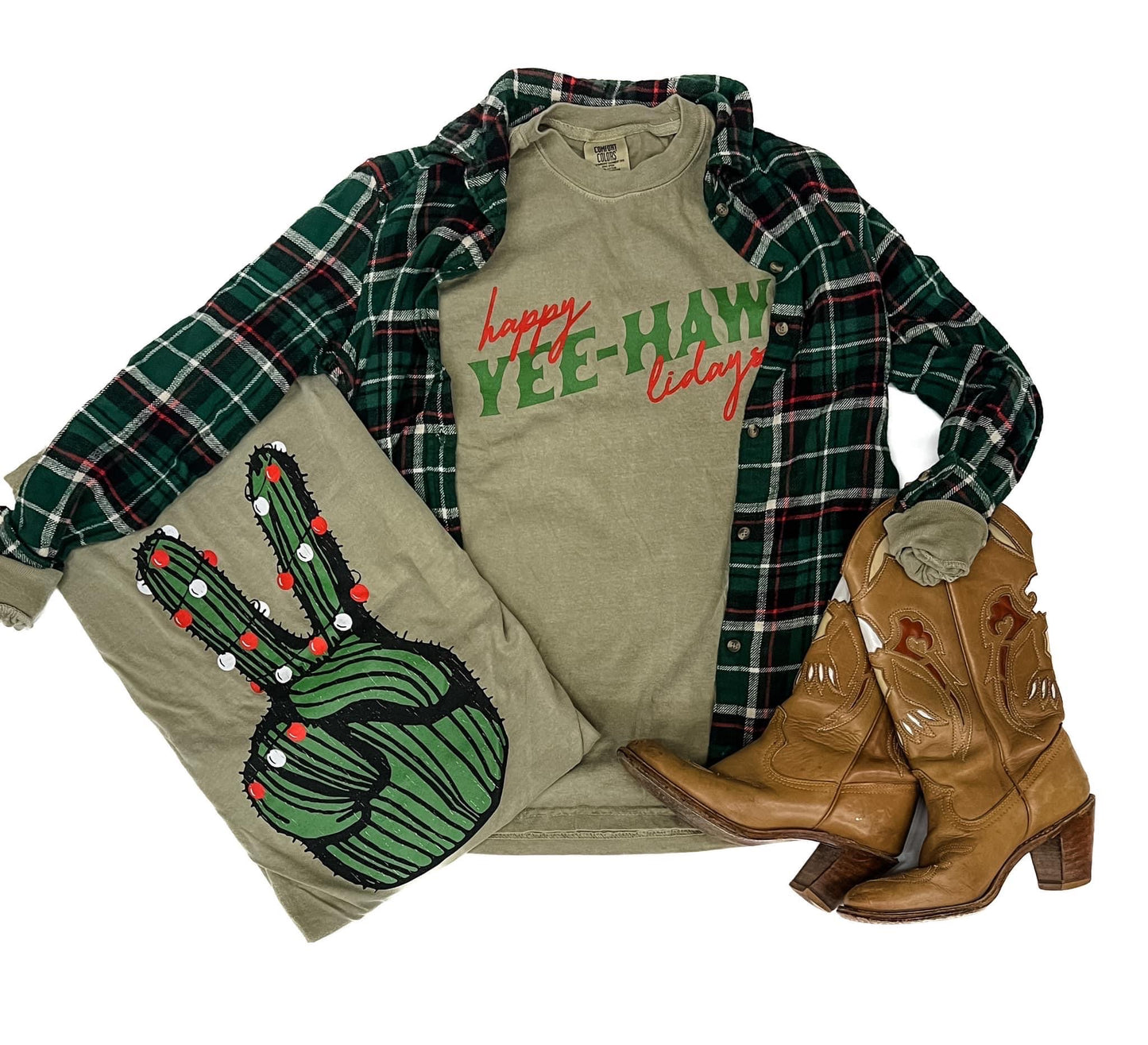 Happy YEE-HAWlidays ~ Graphic Long Sleeve