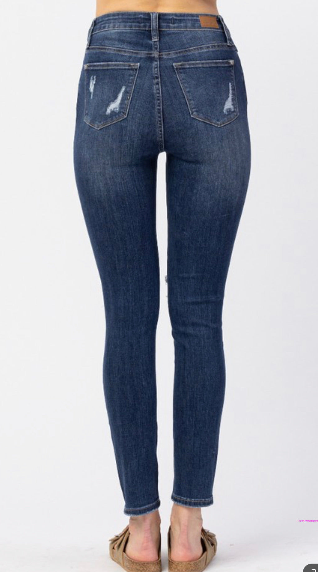 Judy Blue ~ Hi-Rise Button Cuffed Skinny Jeans