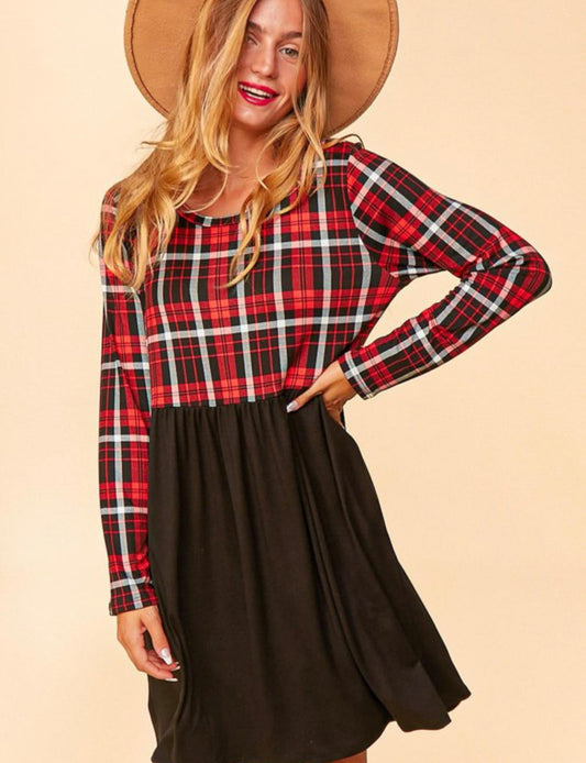 Scottlan~ Holiday Plaid Dress