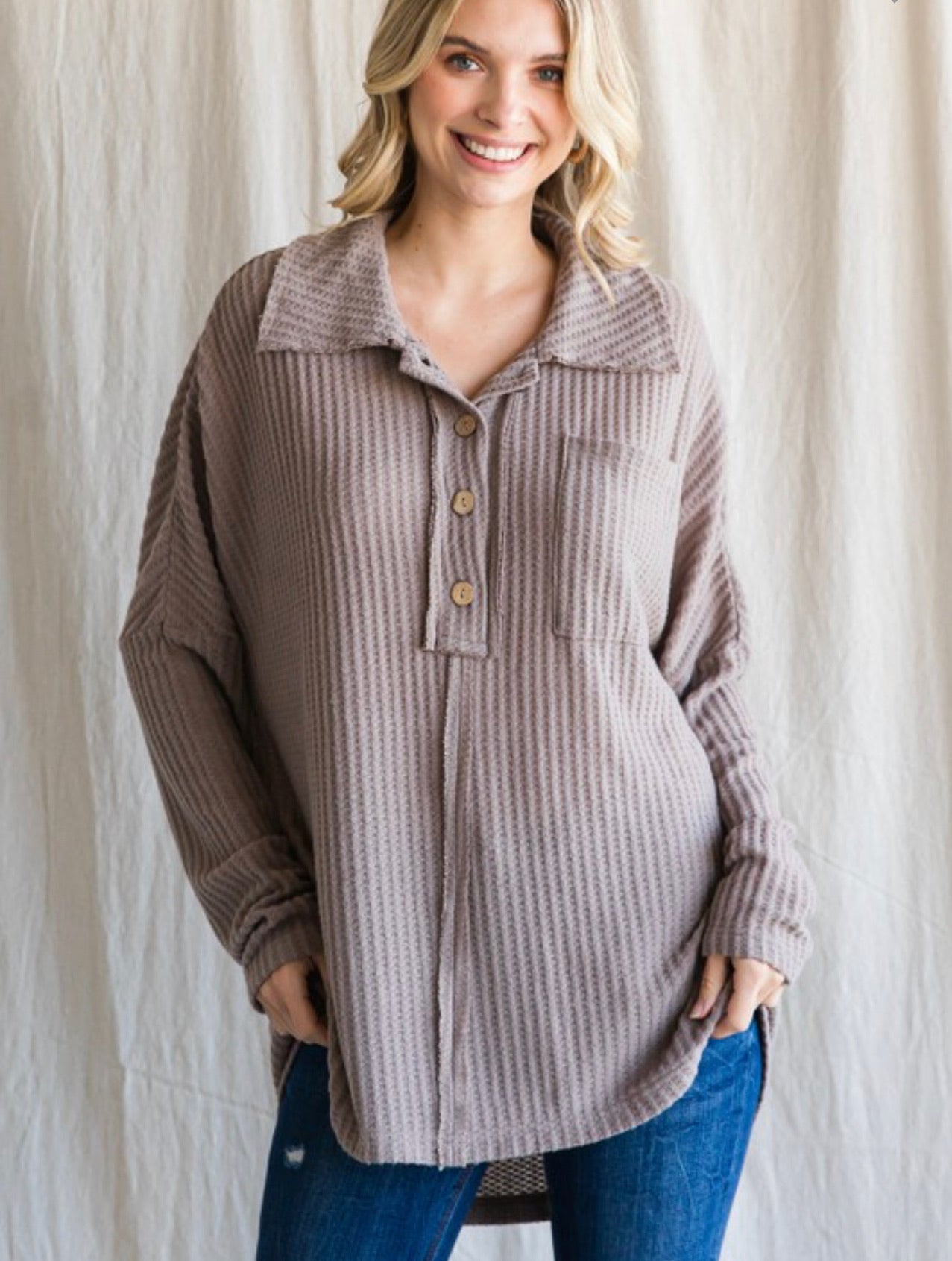 Rachel ~ Long Sleeve Button Down