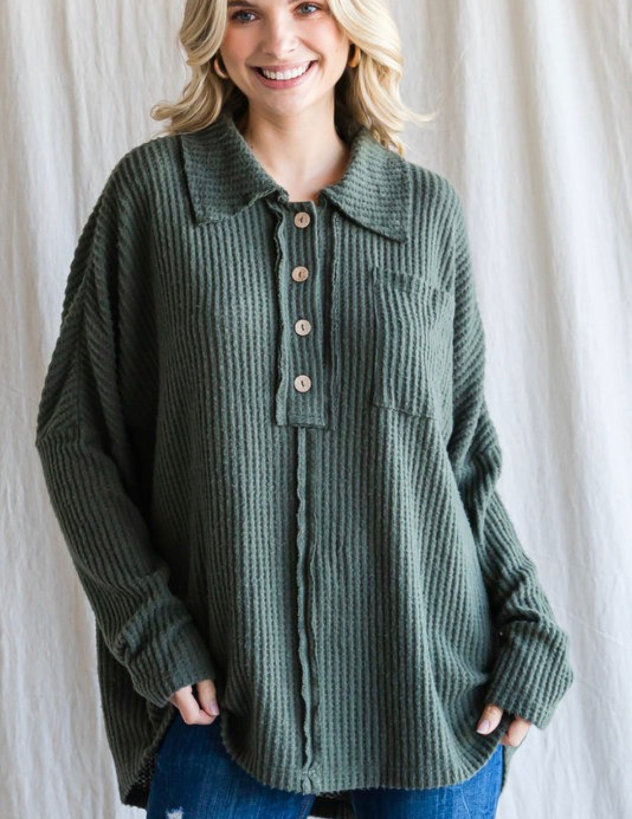 Rachel ~ Long Sleeve Button Down